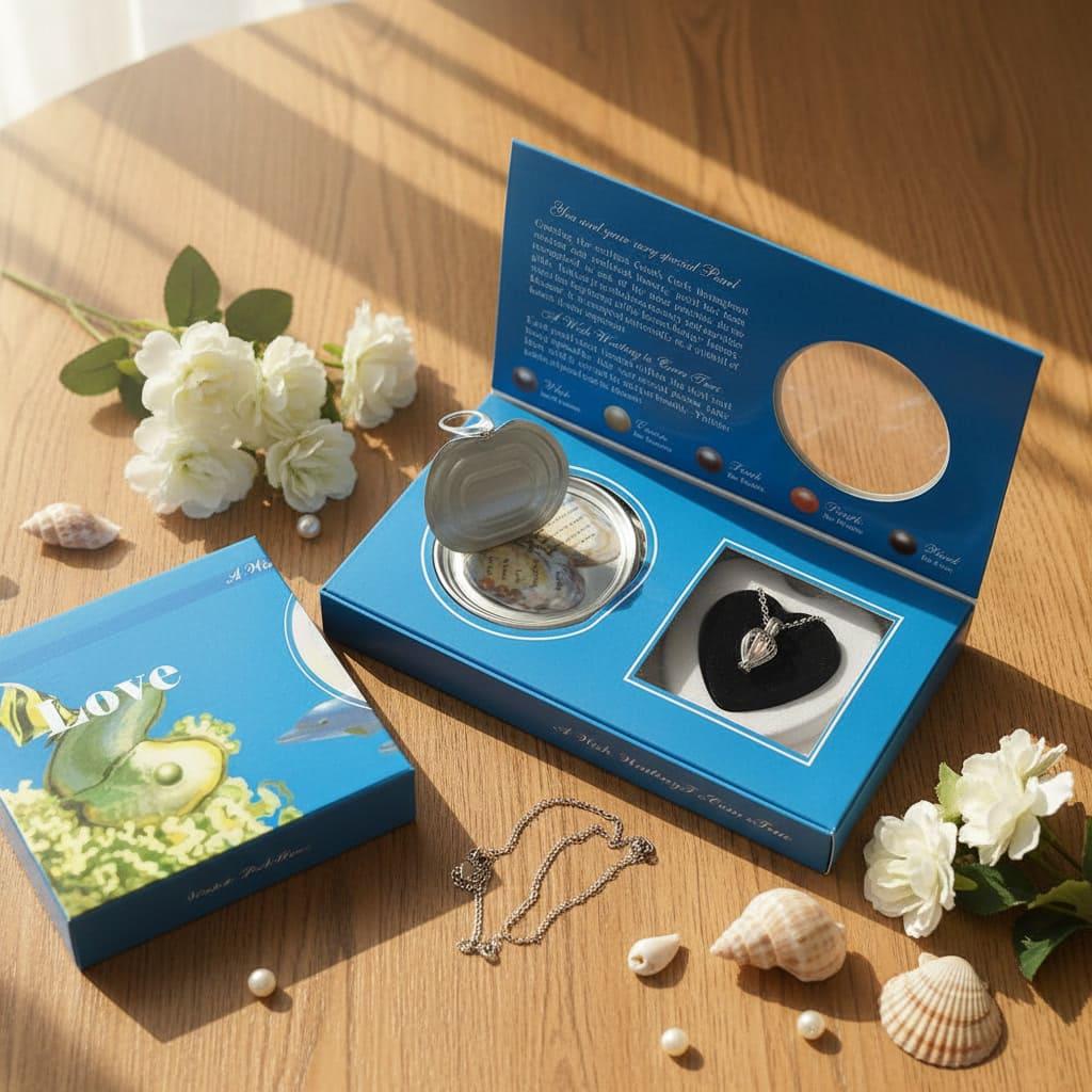 Love Pearl Necklace Gift Box – Real Pearl Surprise Set